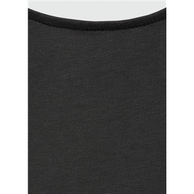 Camiseta crop algodón