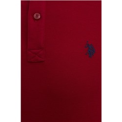 Erkek Bordo Basic Polo Yaka Tişört