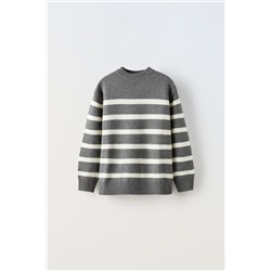STRIPED KNIT SWEATER