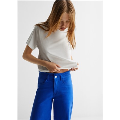 Jeans Wideleg lavado color