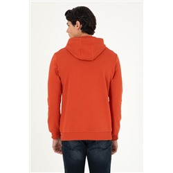 Erkek Kiremit Basic Sweatshirt