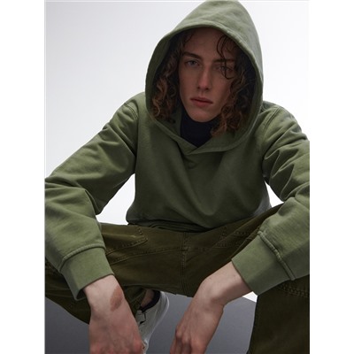 Hoodie mit Wascheffekt