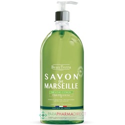 BeauTerra Savon de Marseille - Menthe-Citron 1L