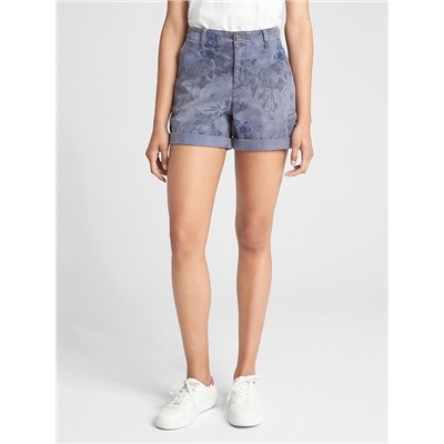 5" Girlfriend Chino Shorts with Floral Print