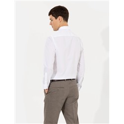 Beyaz Slim Fit Uzun Kollu Klasik Gömlek