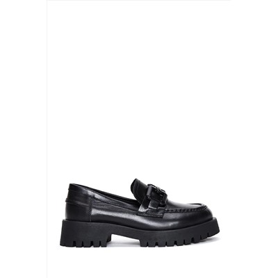Derimod Kadın Deri Tokalı Loafer 23WFD183118