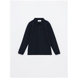 BASIC LONG SLEEVE POLO SHIRT
