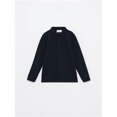 BASIC LONG SLEEVE POLO SHIRT