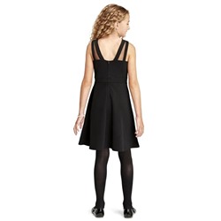 Girls Jeweled Stretch Jacquard Dress