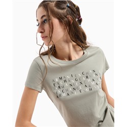 SLIM FIT T-SHIRT WITH LOGO LETTERING