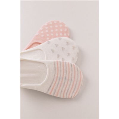Pack 3 calcetines invisibles prints variados