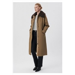 MaviPremium Suni Kürk Yaka Haki Parka Loose Fit / Bol Rahat Kesim 1110211-71298