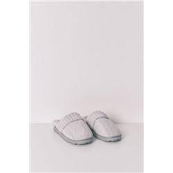Zapatillas casa punto tricot gris
