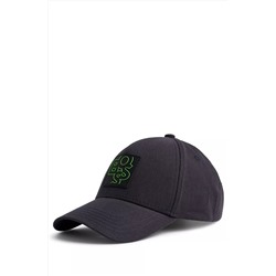 COTTON-TWILL CAP WITH SHAKEN-LOGO BADGE