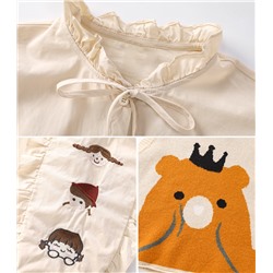 Комплект рубашка и жилет для девочек  Флагманский магазин