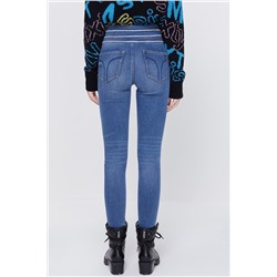 Vaquero skinny fit de tiro alto Azul claro
