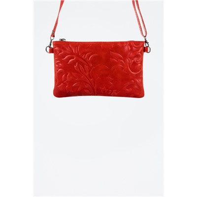 Bolso de mano de nobuk Deanna - Rojo