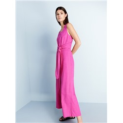 Jumpsuit aus Leinenmischung