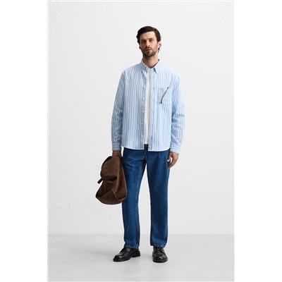 CAMISA RAYAS BOLSILLO