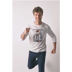 Pijama largo hombre polar "Woody cowboy"