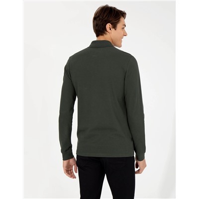 Koyu Yeşil Slim Fit Sweatshirt