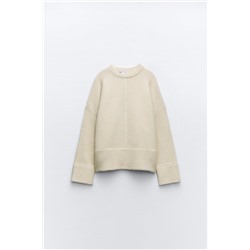 KNIT SWEATER WITH TRIMS