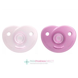 Avent Sucettes Soothie 0-6 mois Roses x2