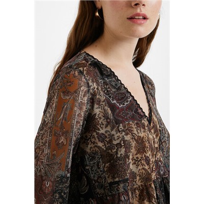 Camiseta evasé boho