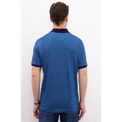Erkek Kobalt Polo Yaka T-Shirt