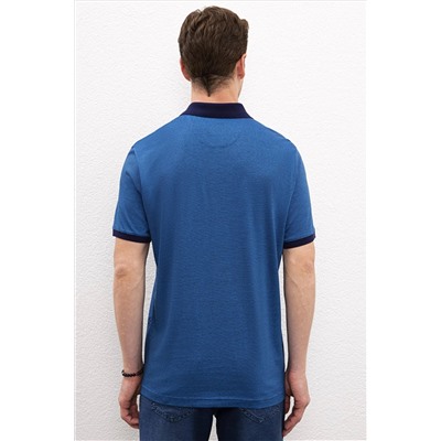 Erkek Kobalt Polo Yaka T-Shirt