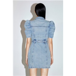 Vestido camisero vaquero Azul claro