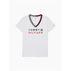 TOMMY HILFIGER ESSENTIAL V-NECK LOGO T-SHIRT