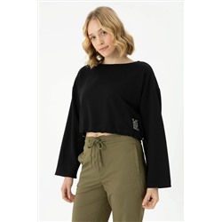Kadın Siyah Sweatshirt