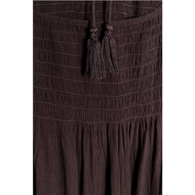 SMOCKED HALTER DRESS