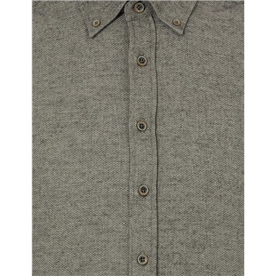 Yeşil Slim Fit Uzun Kollu Gömlek