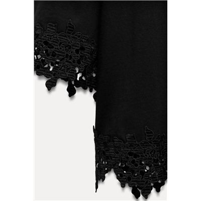 LACE COTTON T-SHIRT