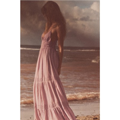 GAUZE MIDI DRESS