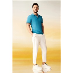 Koyu Mavi %100 Pamuk Serin Tutan Polo Yaka T-Shirt