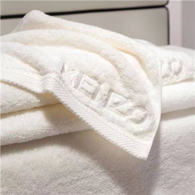 Полотенце для лица KENZ*O из хлопка с вышивкой, комплект из трех предметов