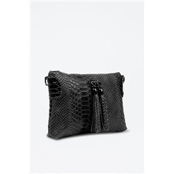 Bandolera de piel Savina Negro