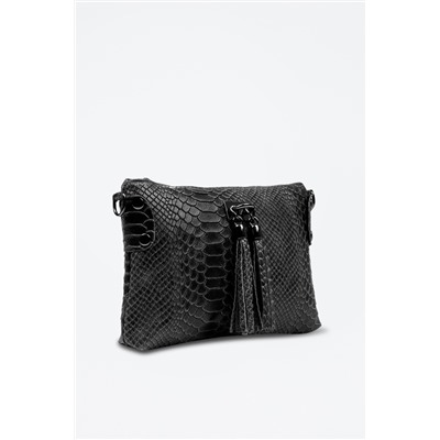 Bandolera de piel Savina Negro