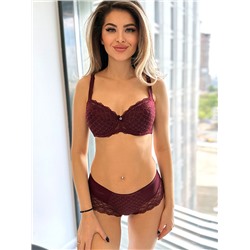 Бюстгальтер 8020 Flirt бургундия сшивная Albina L