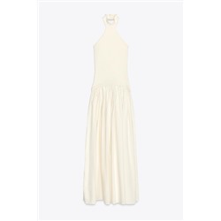 HALTERNECK DRESS WITH MATCHING DETAIL
