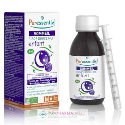 Puressentiel Sommeil Sirop Douce Nuit Enfant BIO 125 ml