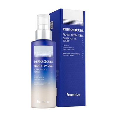 Dermacube Plant Stem Cell Super Active Toner, Антивозрастной тонер со стволовыми клетками