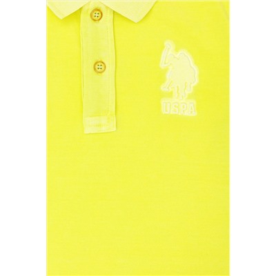 Erkek Çocuk Neon Sarı Polo Yaka Tişört