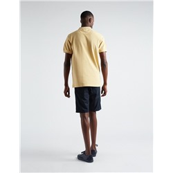 Straight Fit Twill Shorts, Men, Dark Blue