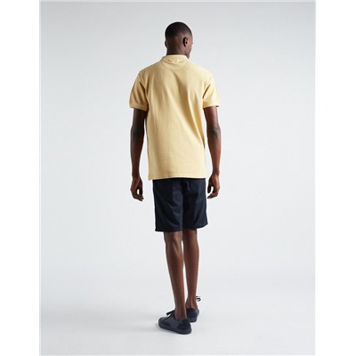 Straight Fit Twill Shorts, Men, Dark Blue