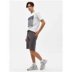 Комфортные трикотажные шорты BROMUS из фактурного хлопка