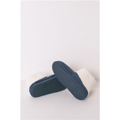 Zapatillas casa bota azul "Hogwarts"  lurex